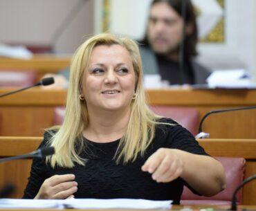 Ermina Lekaj-Prljaskaj at the Croatian Parliament