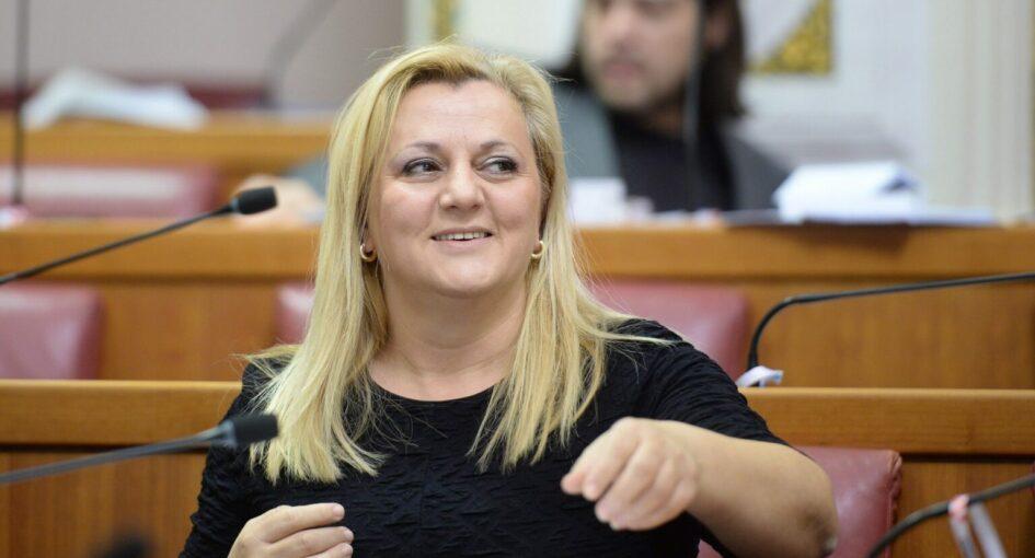 Ermina Lekaj-Prljaskaj at the Croatian Parliament